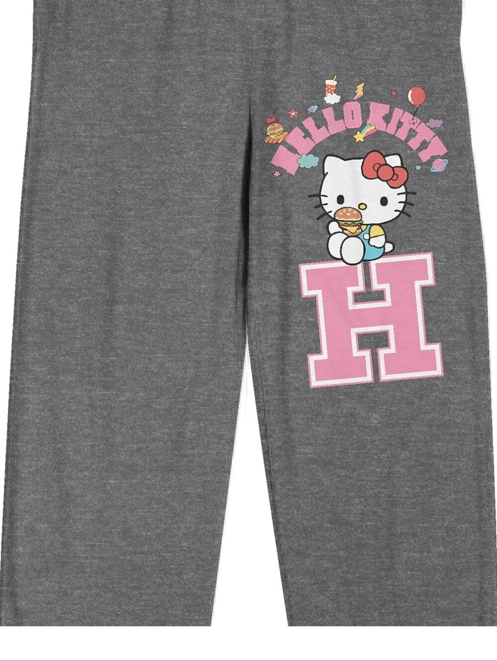 Hello Kitty Womens' Gray and Pink Pajama Pants